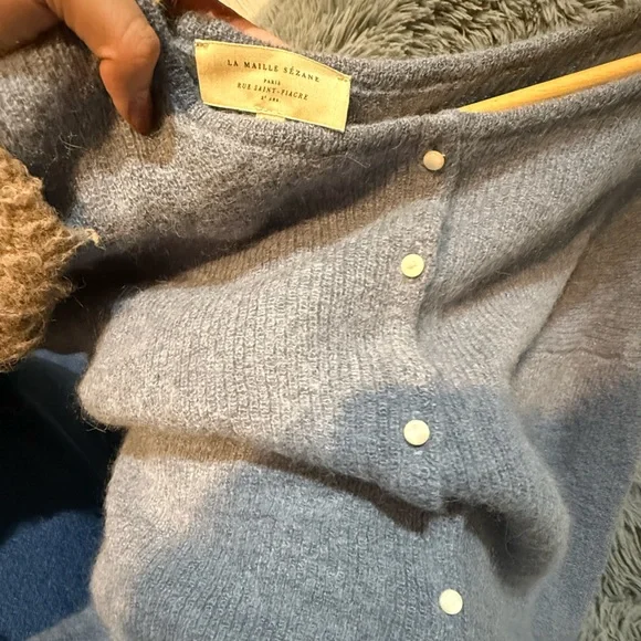 Sezane Gaspard Cardigan Bleu Vintage. - Size S - Picture 5 of 9